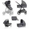 BabyGO Kombikinderwagen Simplex 3 In 1 Grey Melange