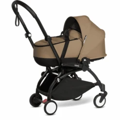 BABYZEN Kinderwagen YOYO2 0+ Black Mit Liegewanne Toffee
