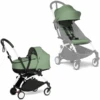 BABYZEN Kinderwagen YOYO2 0+ White Mit Liegewanne Inkl. Textilset Peppermint