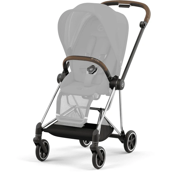 Cybex PLATINUM New Mios Gestell Chrome Brown Inklusive Lux Sitzrahmen
