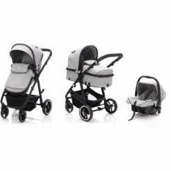 Fill Kinderwagen Set Panther Elite 3 In 1 Hellgrau Melange