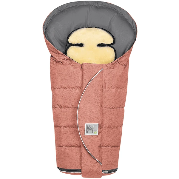 Odenwälder Fußsack Lammy Lux Fashion Modern Blizzard Rust